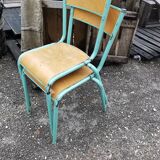 Set of two school chairs