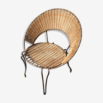 Rattan armchair