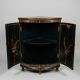 Meuble d'angle en bois laqué et peint à la main —  style asiatique