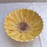 Former ceramics shape vintage yellow sunflower