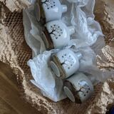 Set of 4 stoneware room fragrance diffusers