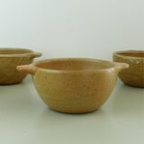 Set of 6 CNP Grès Village stoneware bowls