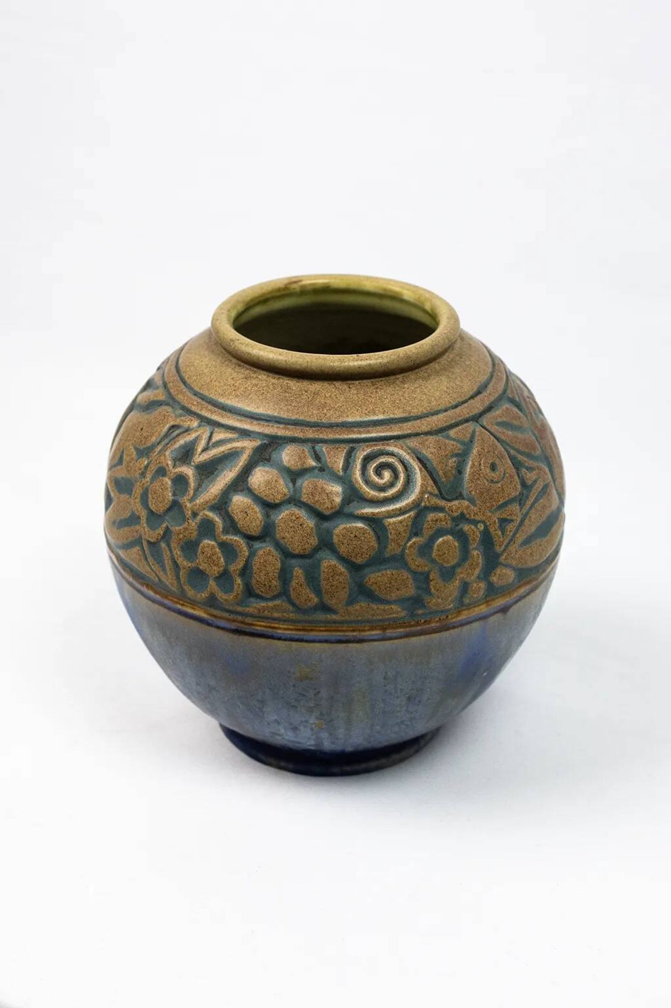 Vase boule art déco — Mougin & Gaston Ventrillon (Nancy)