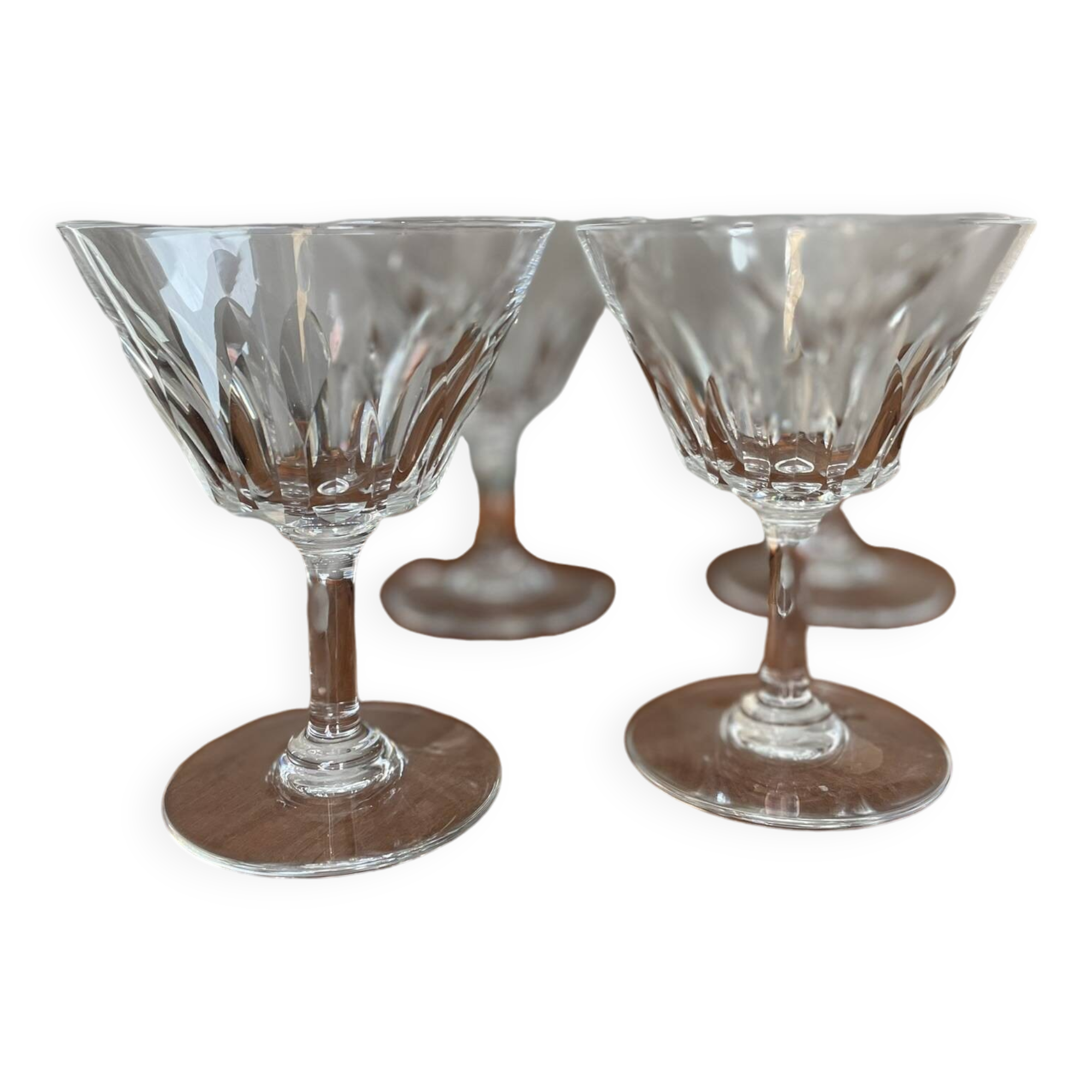 4 Baccarat crystal glasses
