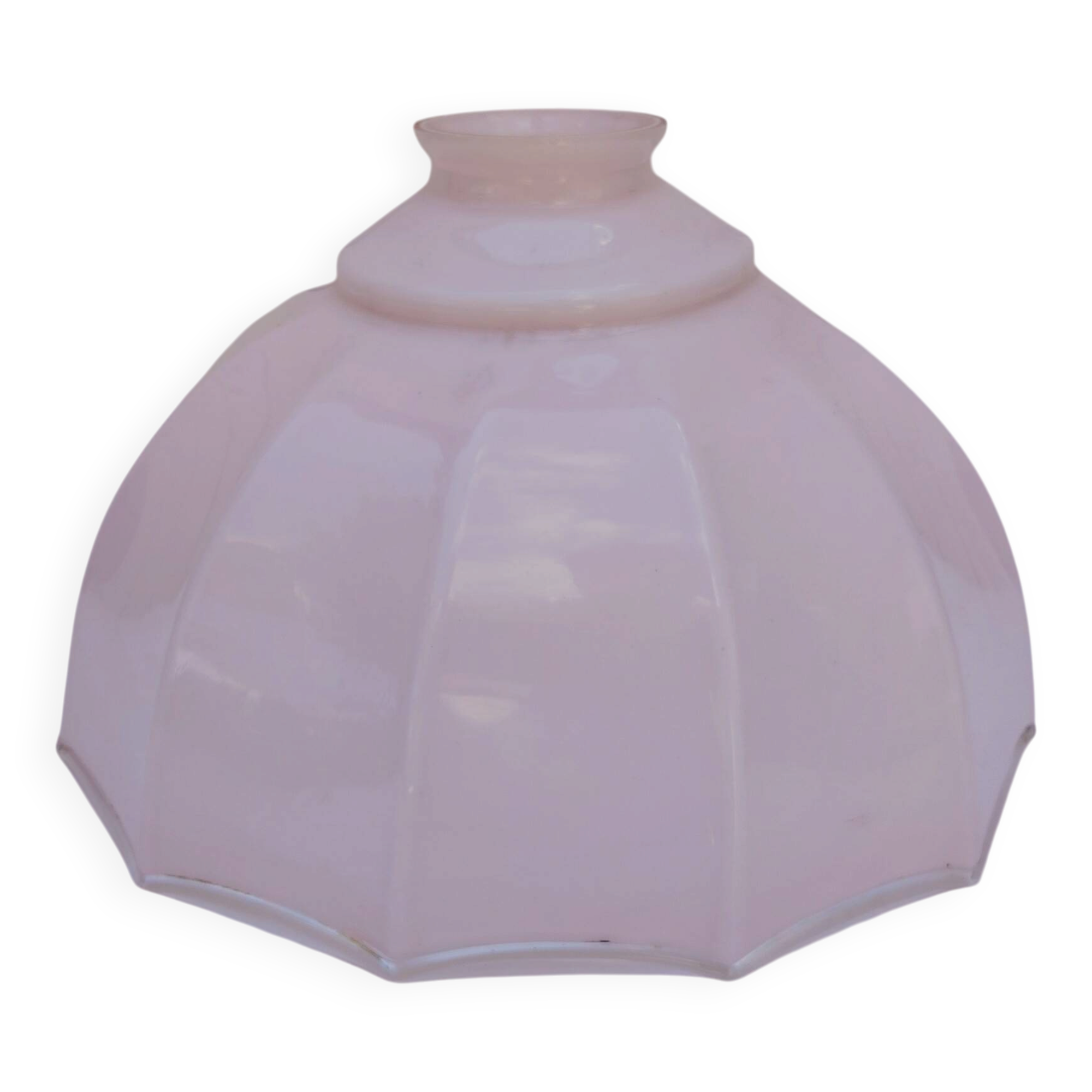 Pink opaline lampshade, umbrella, vintage