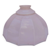 Abat-jour opaline rose, parapluie, vintage