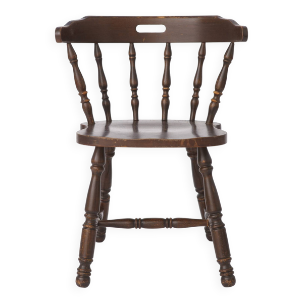 Chaise rustique en bois de style western en hêtre, Allemagne années 1950-1960