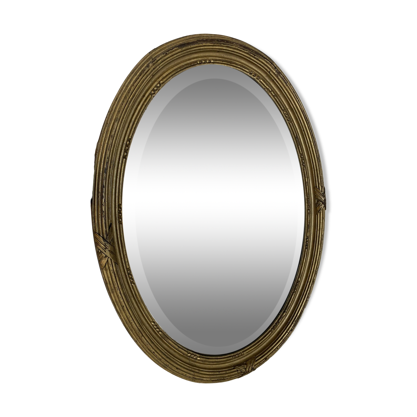 Bevel oval mirror nineteenth