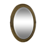 Bevel oval mirror nineteenth