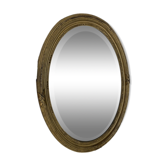 Bevel oval mirror nineteenth