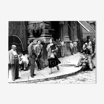 Photographie, "American girl in Italy" 1951 Hommage à Ruth Orkin  /    15 x 20 cm