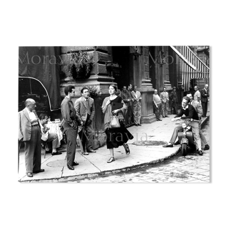 Photography, "American girl in Italy", 1951 / Tribute to Ruth Orkin / 15 x 20 cm