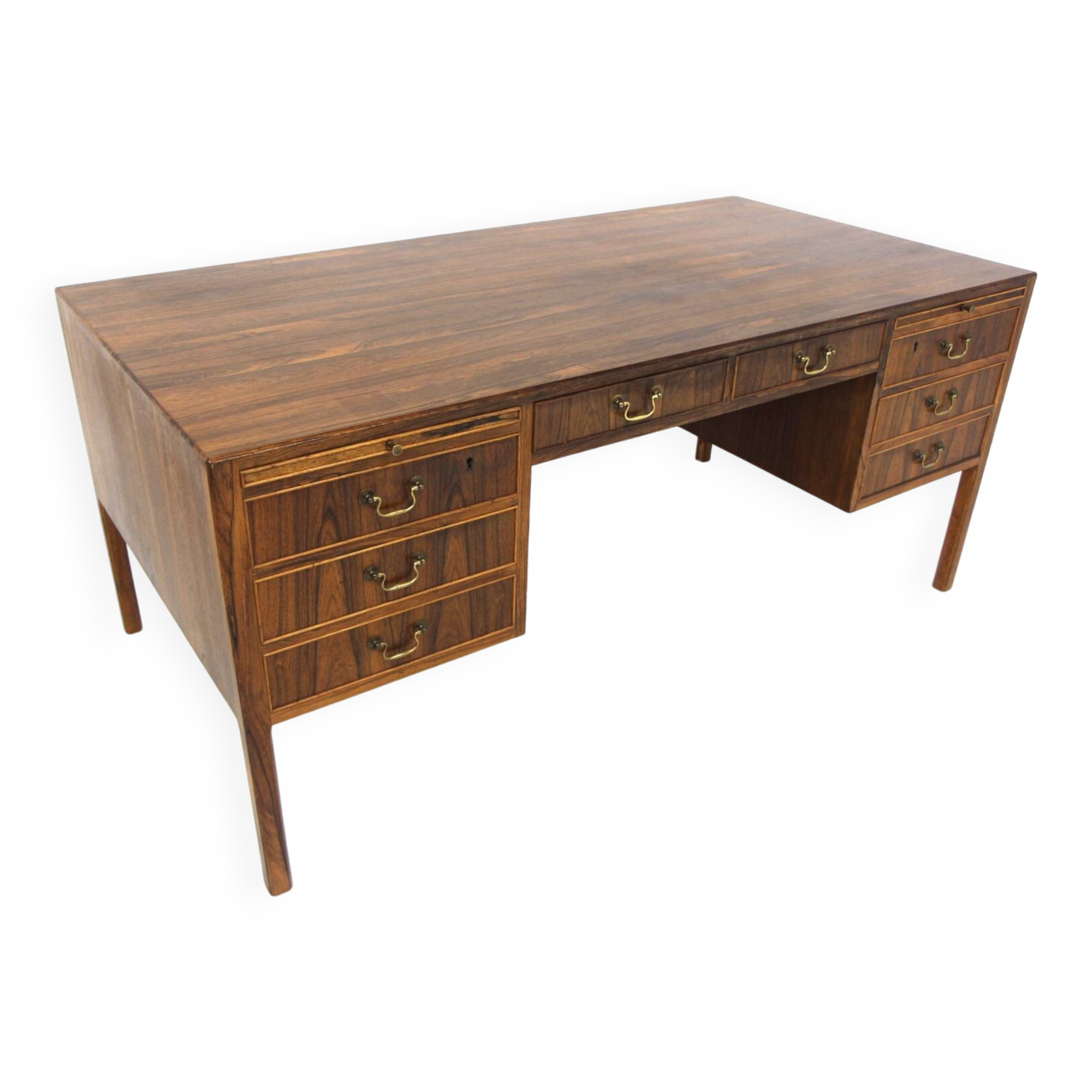 Scandinavian Rosewood Desk, Denmark, 1950