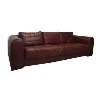 Leather club sofa