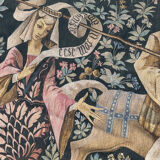 Vintage tapestry hand-screen printed in France