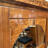 Biedermeier Mirror in Mahogany, Birch & Thuja Roots Wood, Austria, 1820s