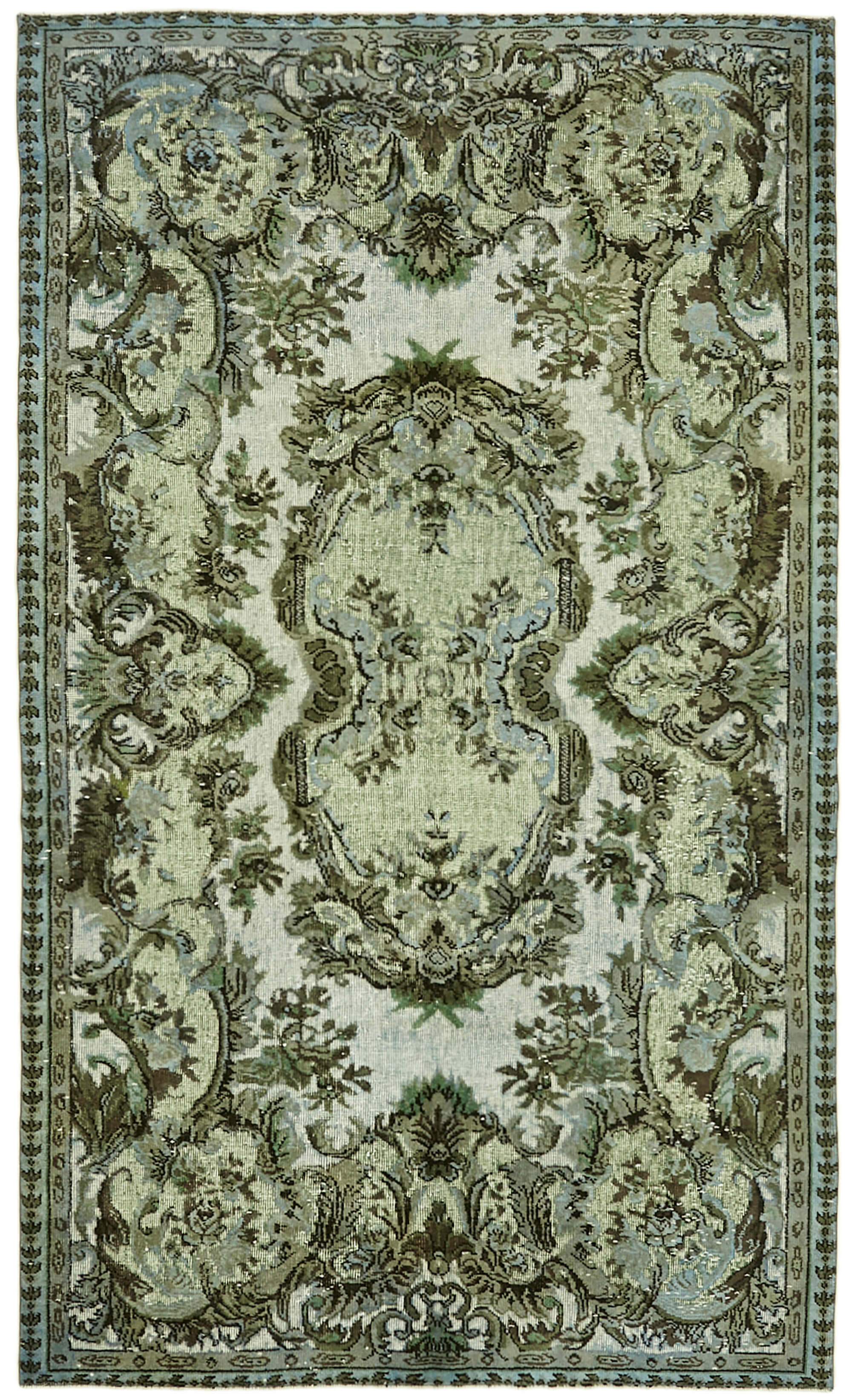 Hand-Knotted Vintage Turkish 1980s