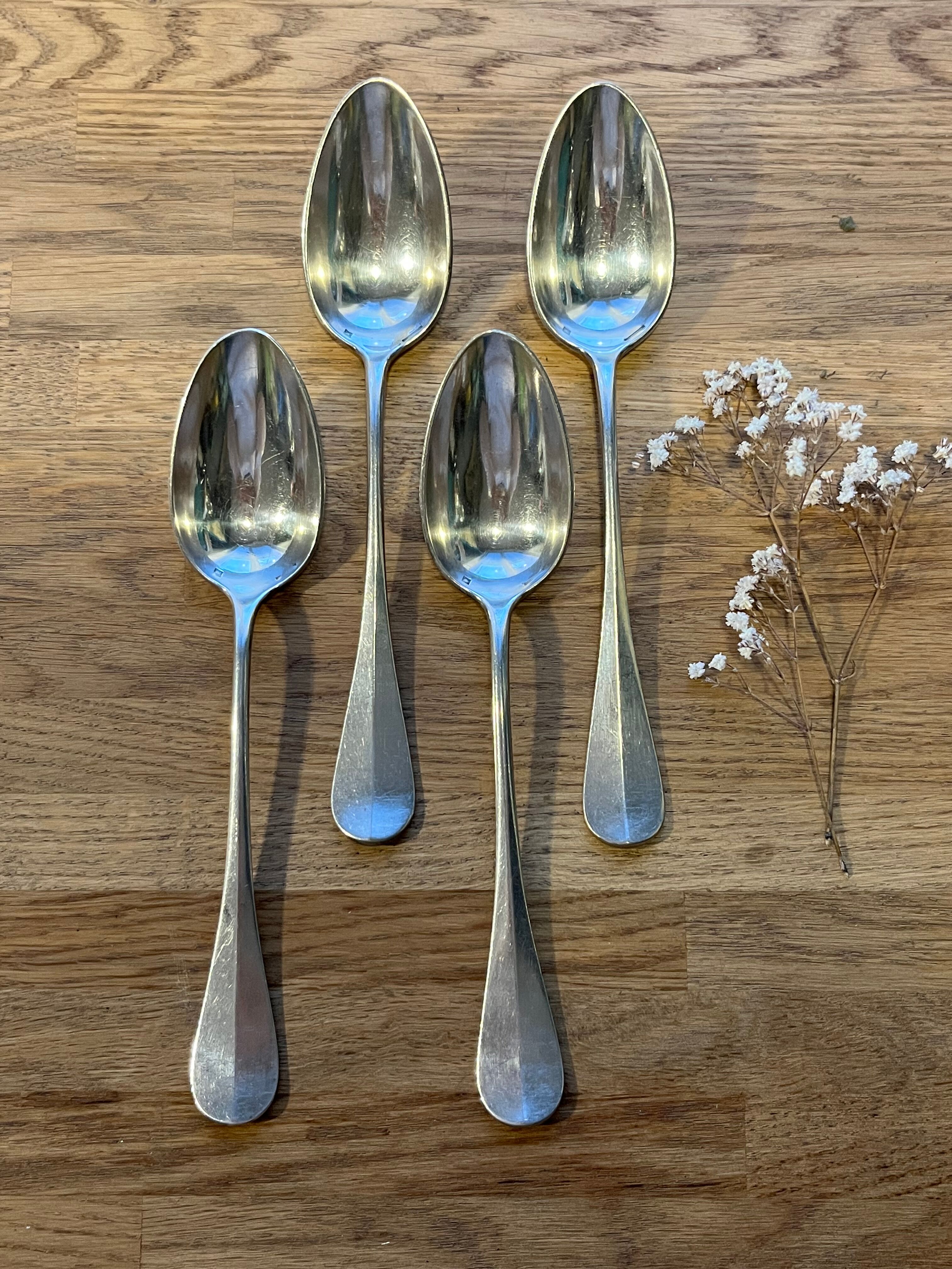 11 Cuillères à Soupe Métal Argenté Décor Coquille Orfèvre Christofle Modèle Vendome Vintage French Silver-plated Soup Spoons 20,6cm - Canada