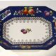 Decorative plate in fine porcelain Wegdwood & Co, 26x19cm, rare, average condition.