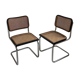 Pair of chairs Cesca b32 Marcel Breuer