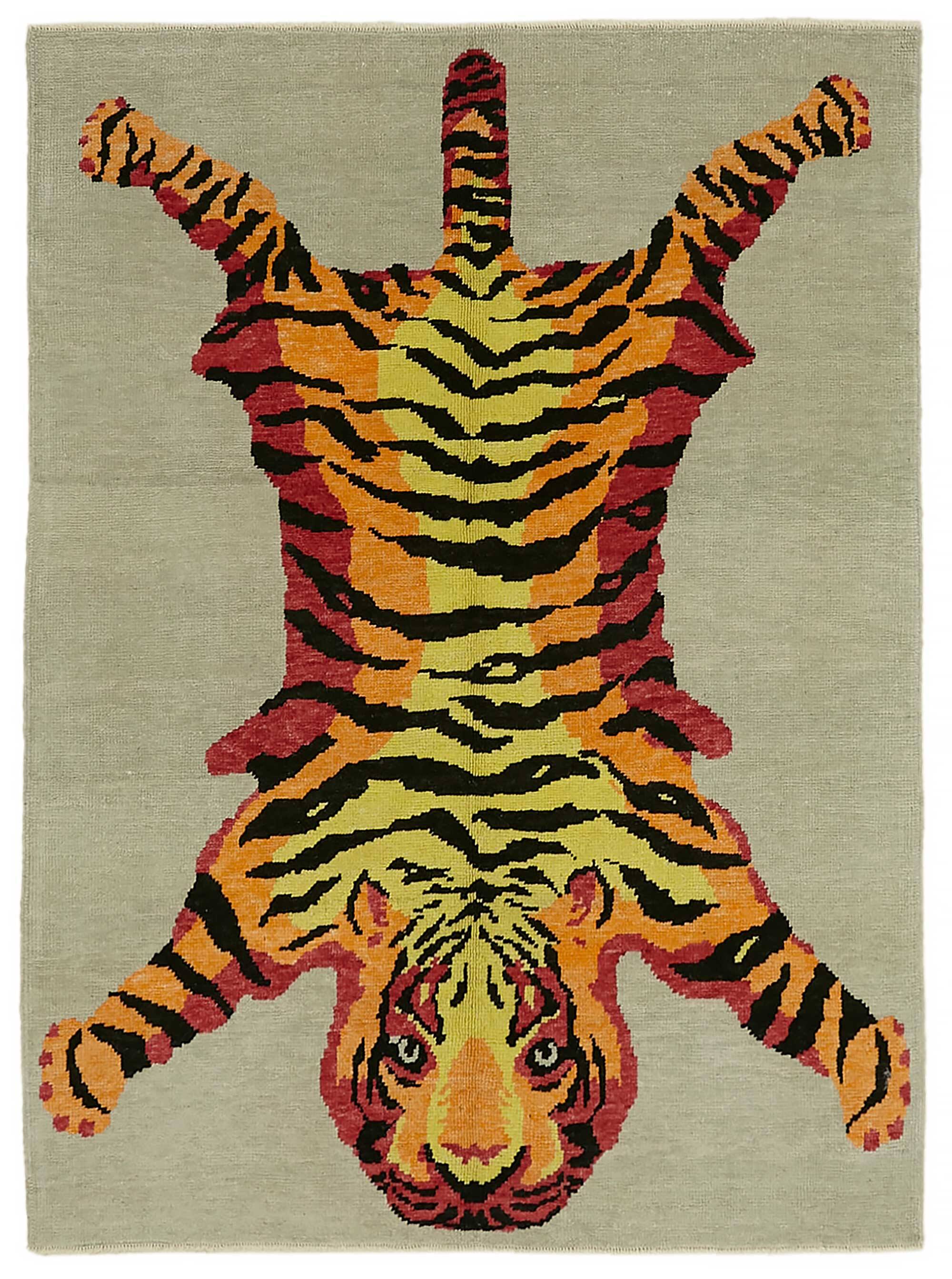 Turkish Handknotted Wool Tiger Rug  168 cm x 230 cm