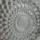 Sugar bowl box with glass lid floral decoration.