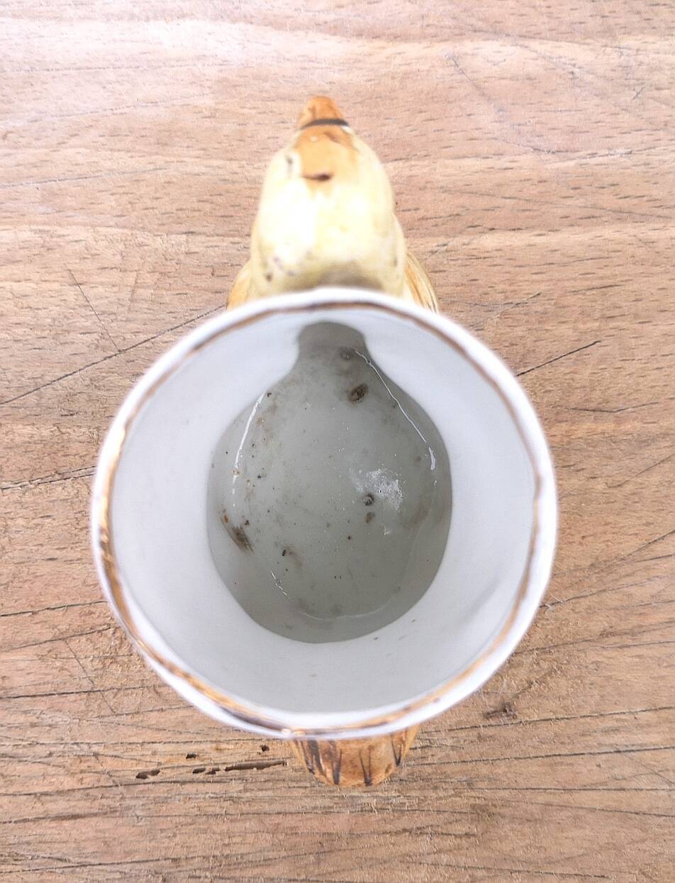 Rare collectible zoomorphic egg cup