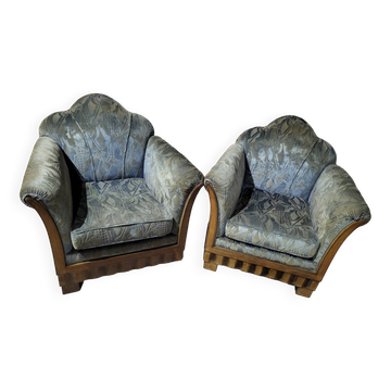 Pair of Art Deco armchairs