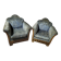 Pair of Art Deco armchairs