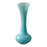 Vintage blue opaline vase