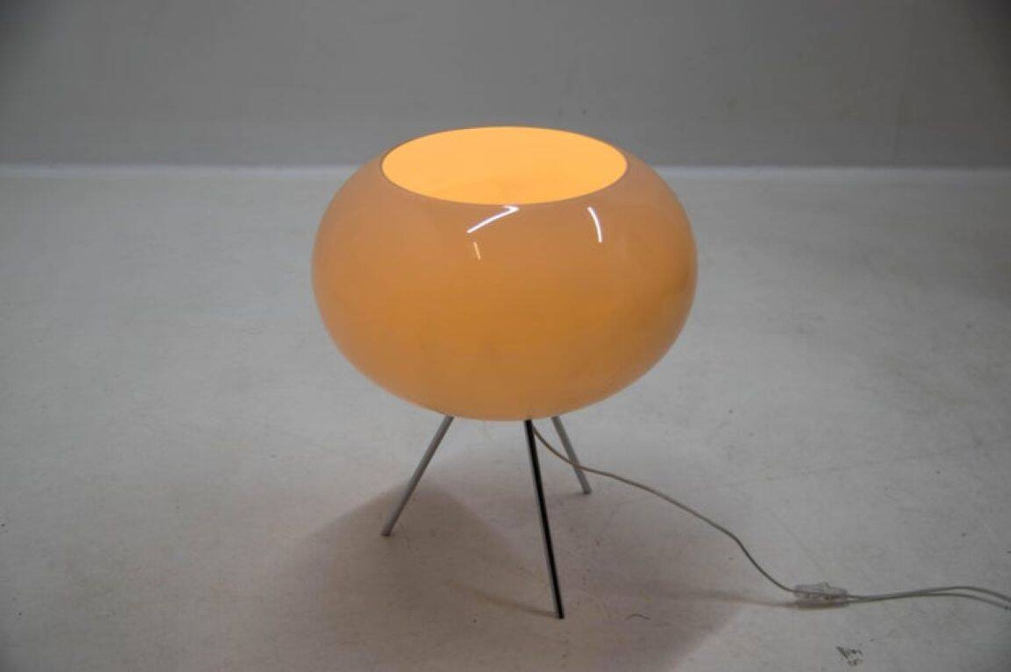 Modern Italian Glass and Steel Floor Lamp by Fontana Arte, 2010s