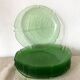 10 assiettes plates en verre feuille