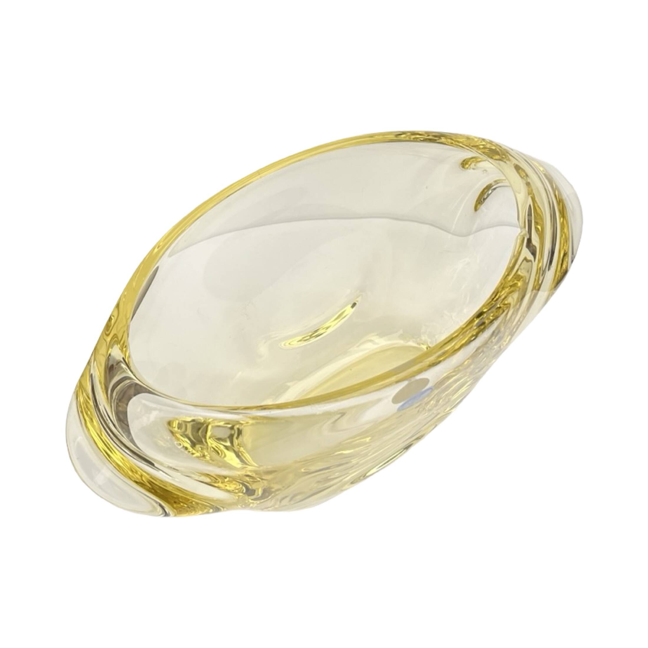 Vase en verre conçu par M. Klinger, Železný Brod Sklo (ZBS), Tchécoslovaquie,