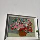 Peinture bouquet de fleurs tableau naïf
