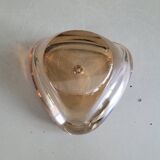 Vintage amber tinted glass ashtray