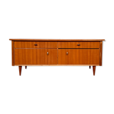 Meuble tv hifi enfilade look scandinave teck moderniste français vintage 1950