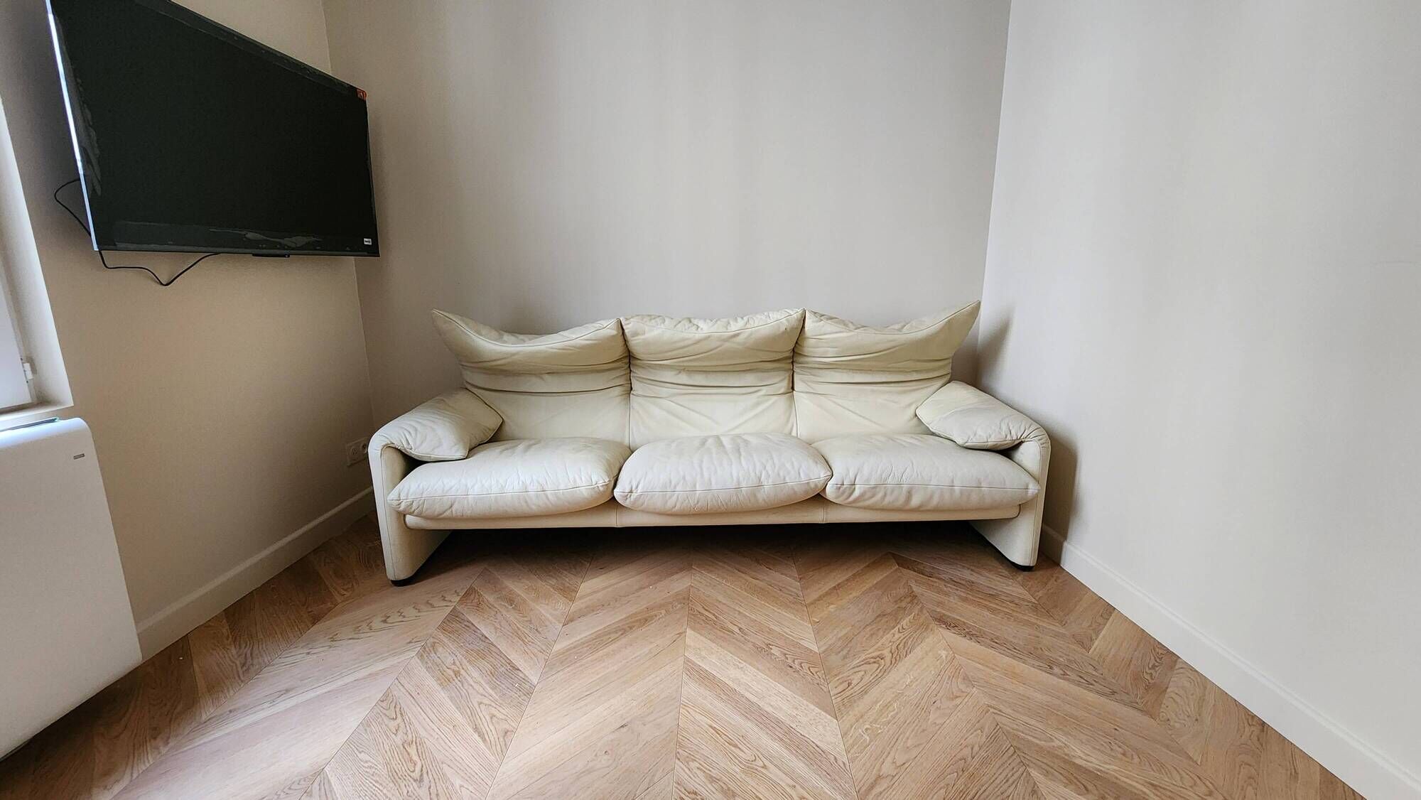 Muralunga for Cassina Leather sofa