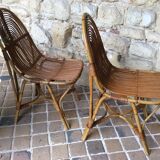 Pair of rattan chairs