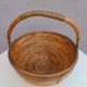 Rattan and brass basket 1970
