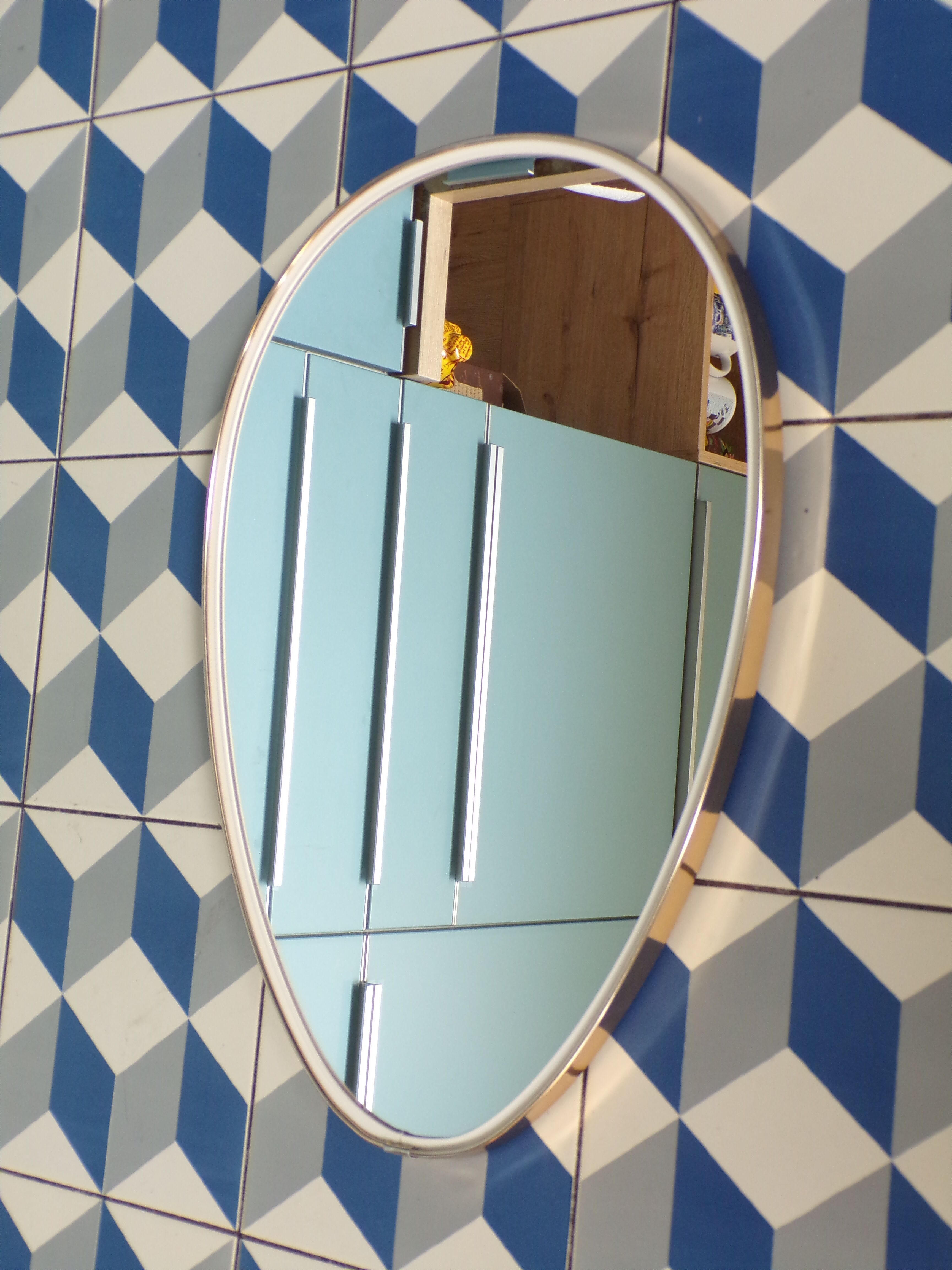 Vintage egg mirror 33x48cm