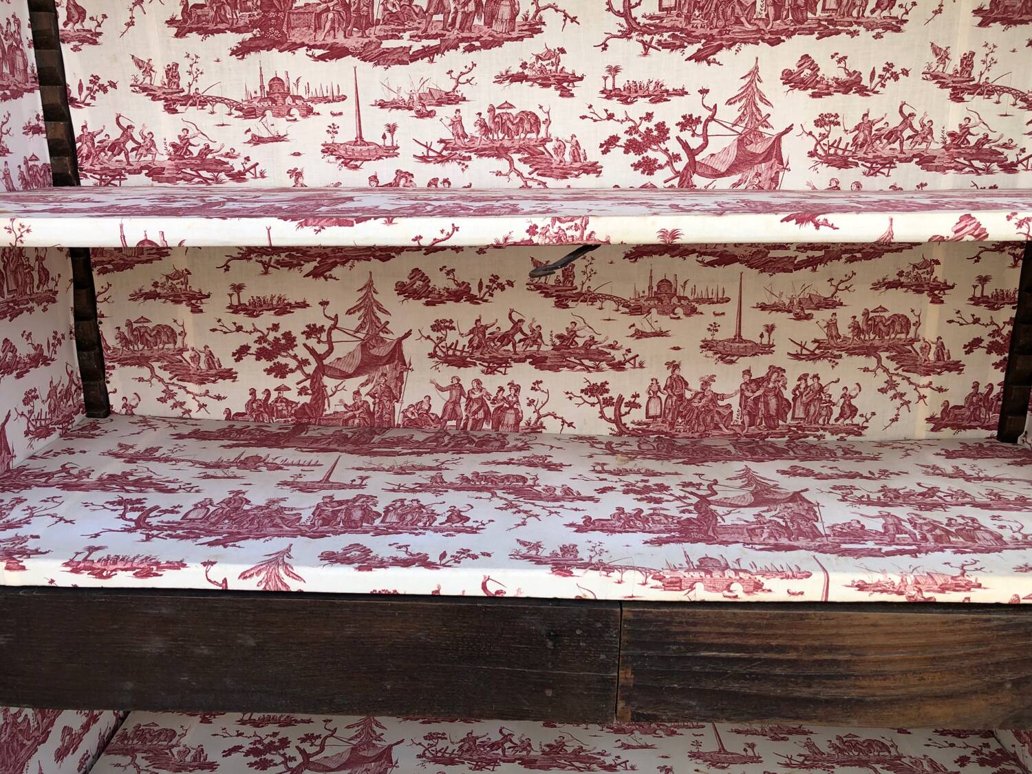 Antique Breton oak cabinet, richly carved