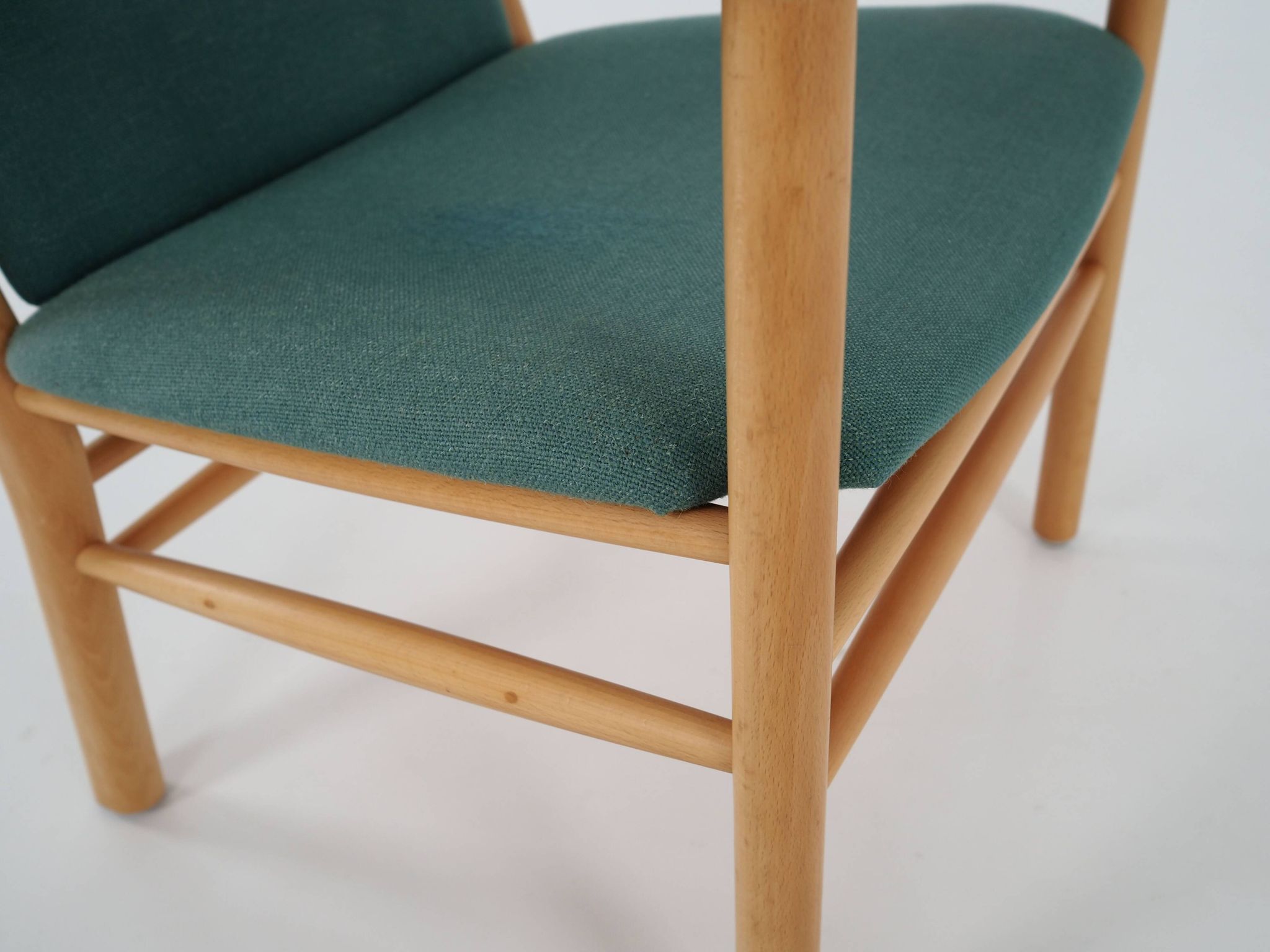 Beech armchair, Danish design, 1970s, designer: Erik Ole Jørgensen, manufacture: Tarm Stole & Møbelf