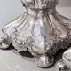 Antique Pair of Candle Holder Silver Rococo Style Candlesticks, 1900s Home Decor