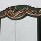 French Art Deco mirror in green carved wood, 1930s