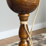 Old bilboquet in turned wood