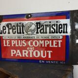 Le Petit Parisien enamelled plate