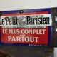 Plaque émaillée Le Petit Parisien