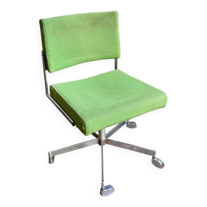Chaise de bureau en tissu vert