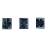 Trio of paintings on paper by Eawy