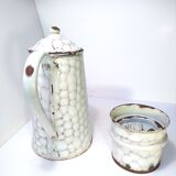 Old enamelled tin coffee maker